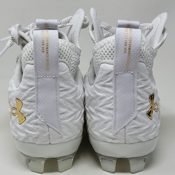 Under Armour Spotlight Clone 3.0 MC Football Cleats Women Sz 10 3026343 100 New - Picture 5 of 10